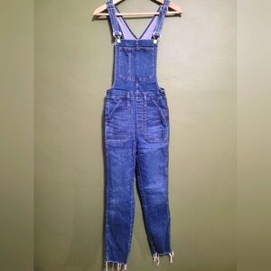 Madewell Denim Overalls – XS Striped Denim Overalls